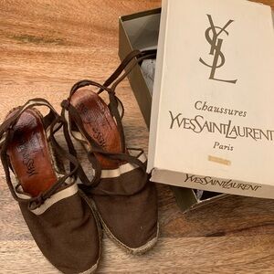 Vintage Yves Saint Laurent espadrilles size 7
